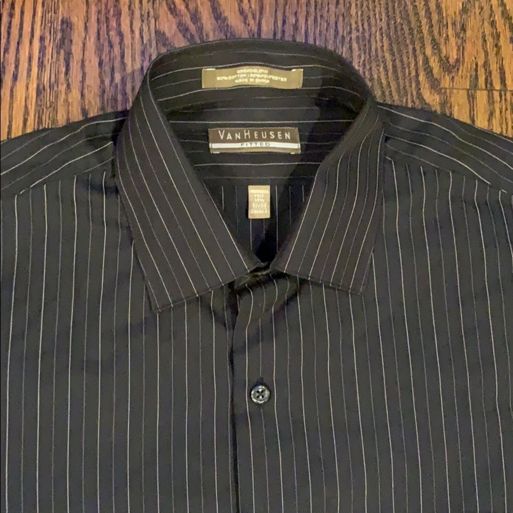 Men’s wrinkle free, fitted ls shirt
